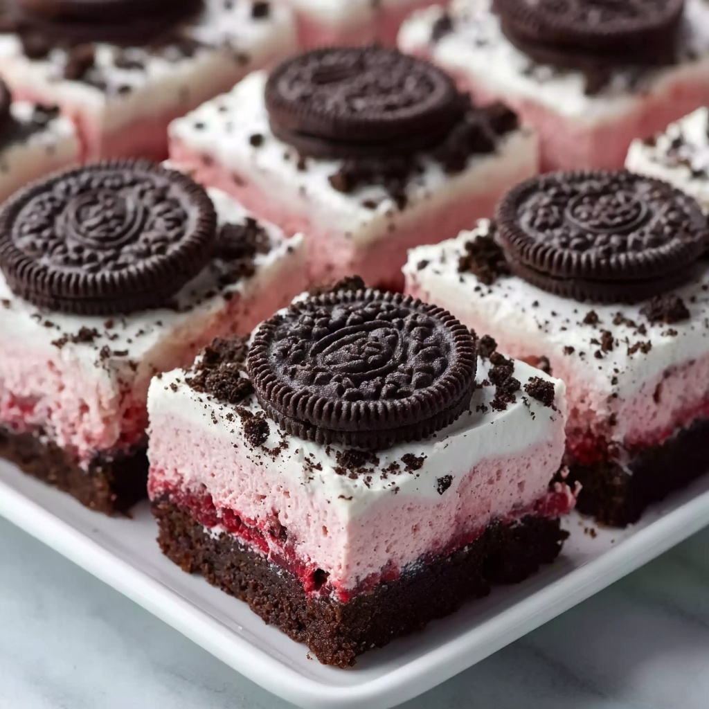 Cookies & Cream Red Velvet Brownies Recipe - Recipe Image