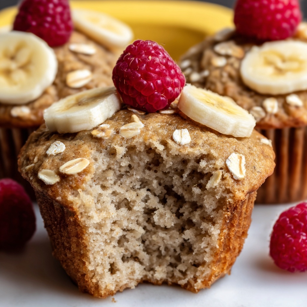 Healthy Banana Oat Muffins Recipe - Recipe Image