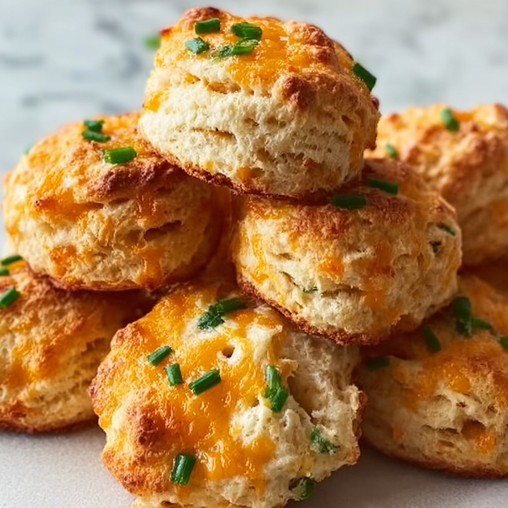 Cheddar Scallion Drop Biscuits Recipe - Recipe Image
