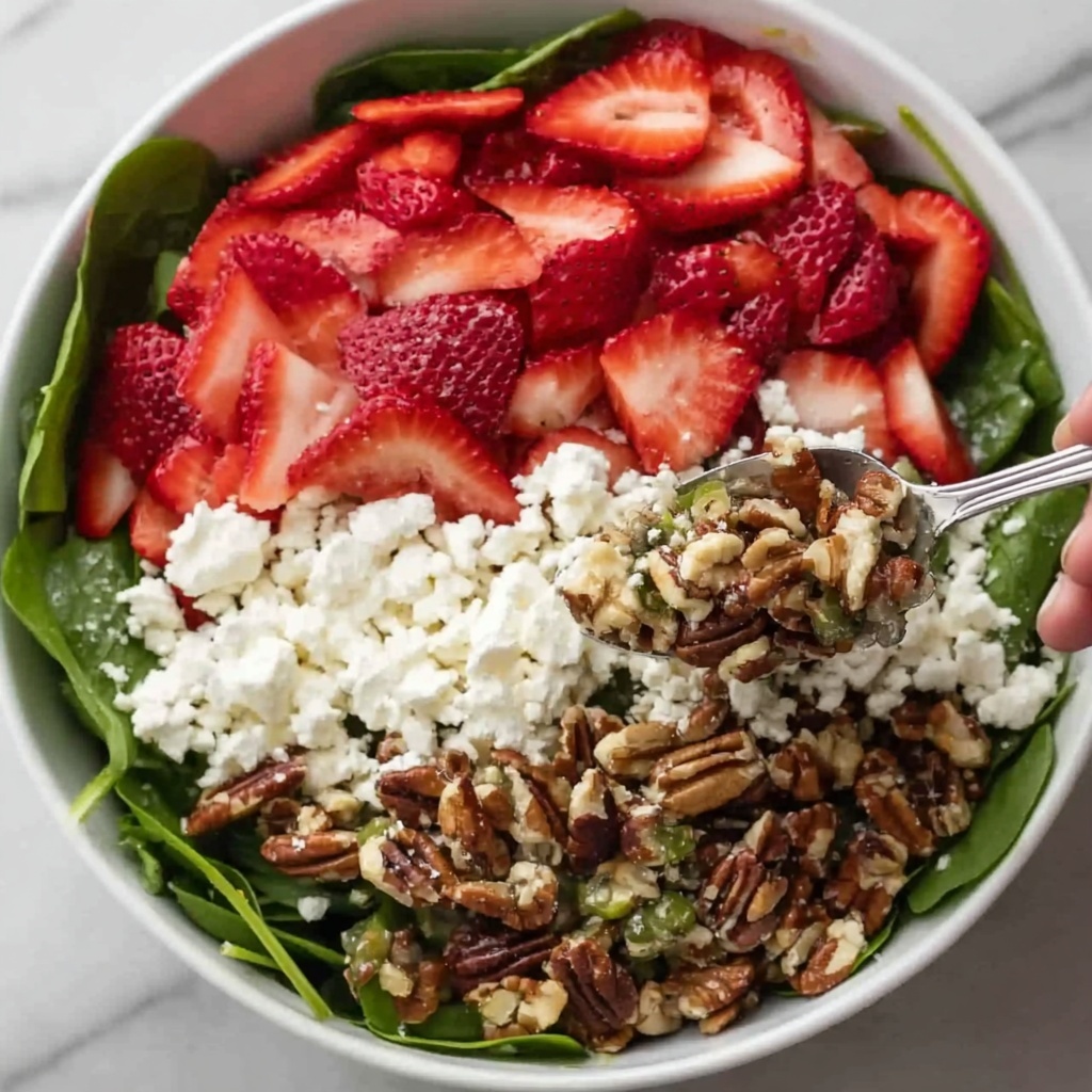Strawberry Arugula Salad with Candied Almonds, Pistachios, and Champagne Vinaigrette Recipe - Recipe Image