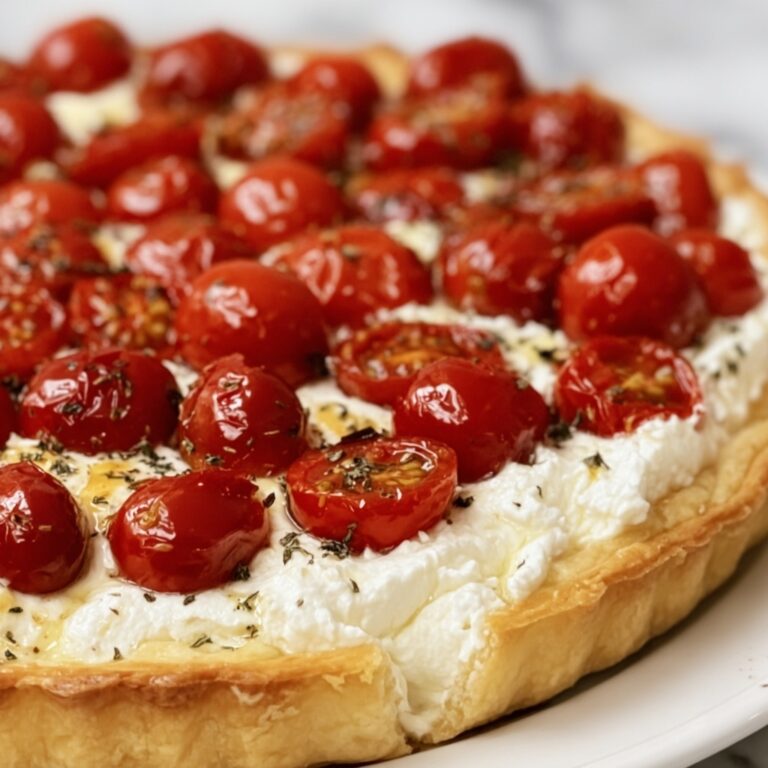 Goat Cheese & Cherry Tomato Tart Recipe