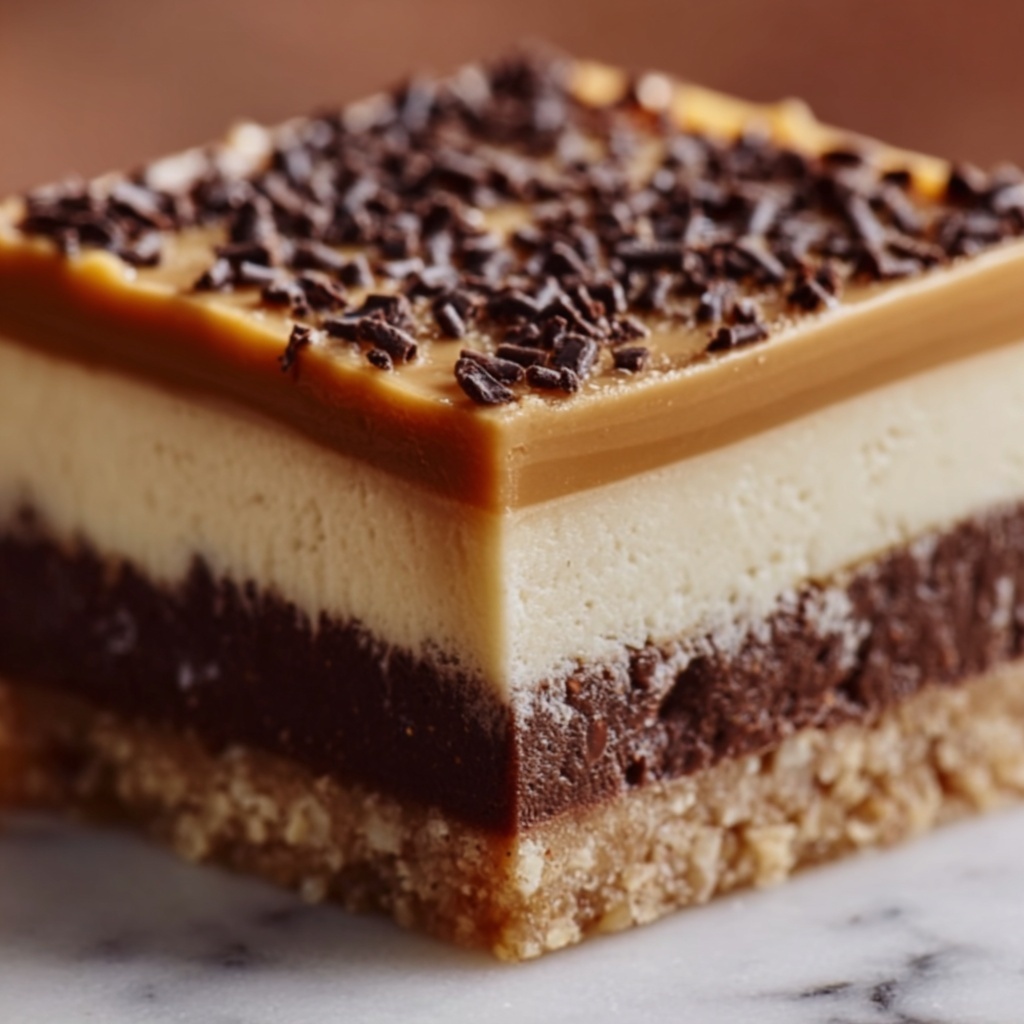 No-Bake Earl Grey Infused Chocolate Topped Slice Recipe - Recipe Image