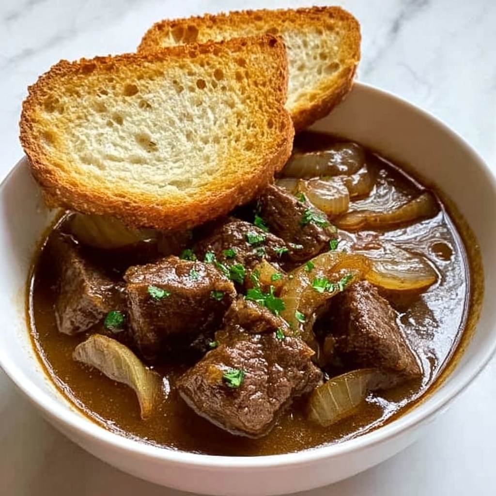 French Onion Beef Short Rib Soup Recipe - Recipe Image