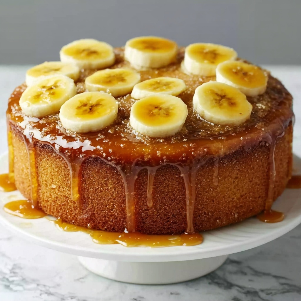 Caramelized Upside-Down Banana Cake Recipe - Recipe Image