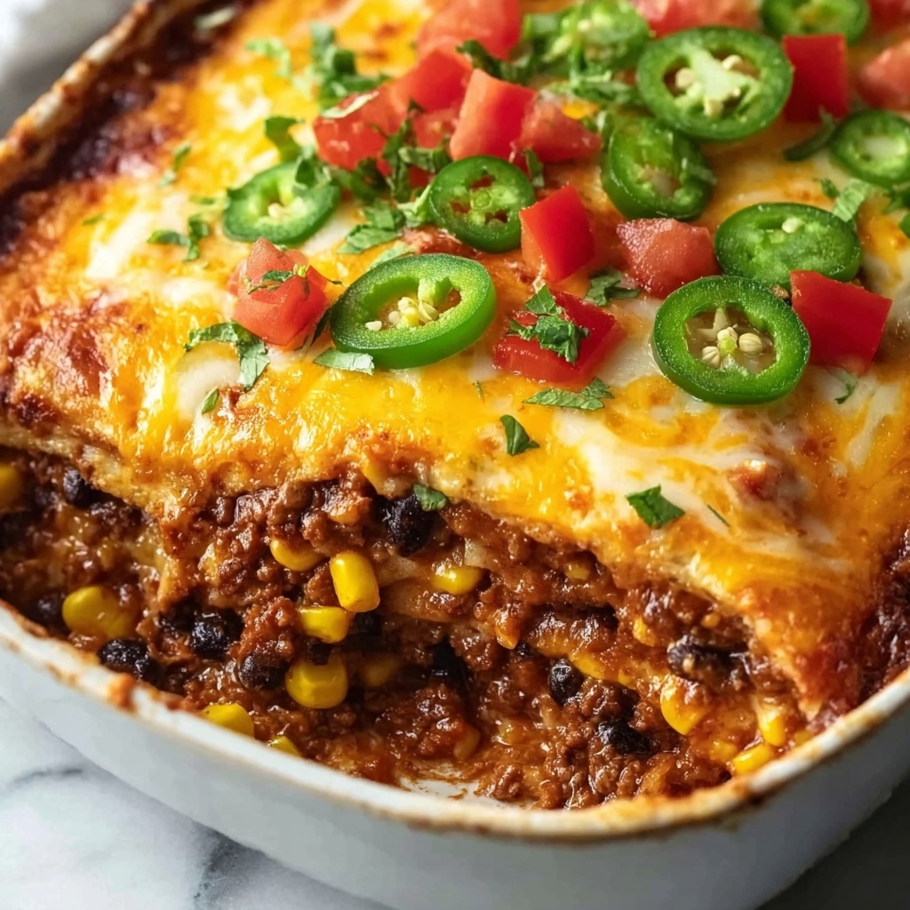 Beef Enchilada Casserole Recipe - Recipe Image