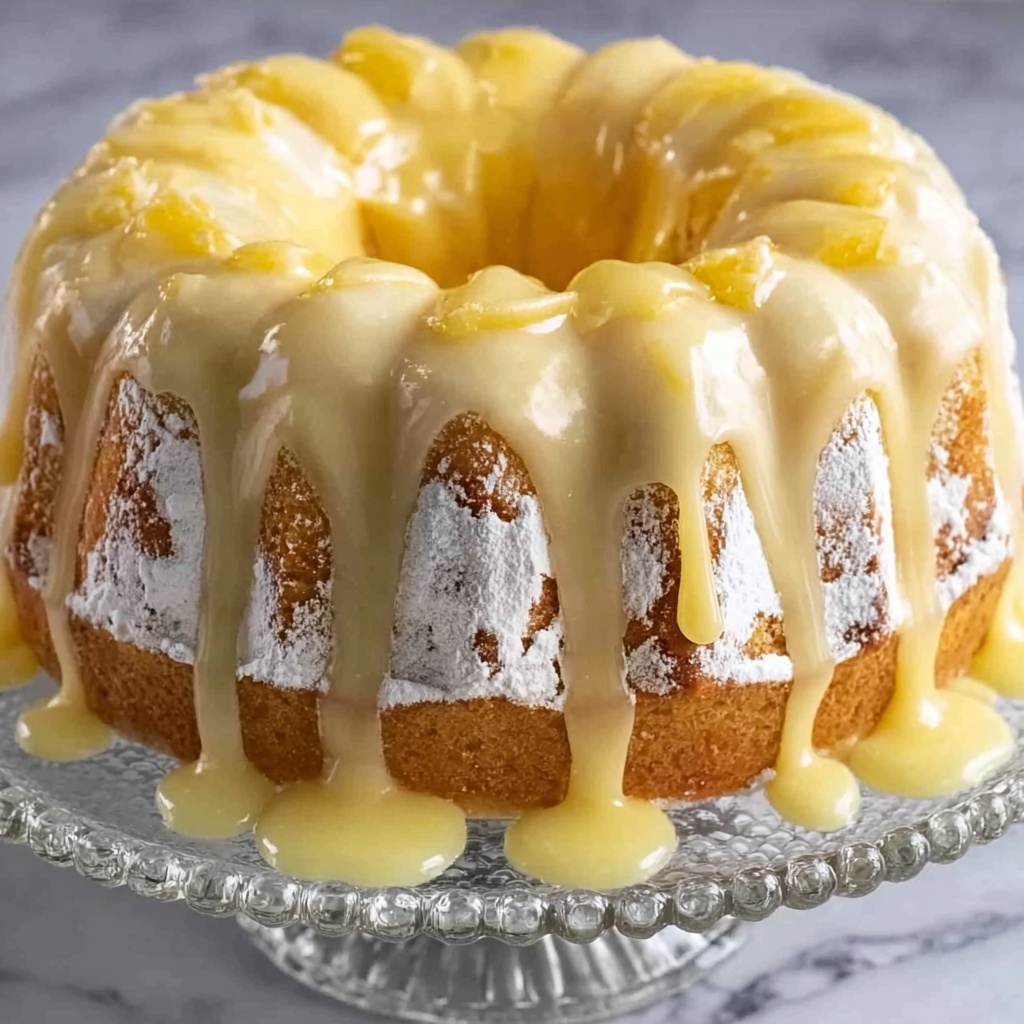 Pineapple Cream Cheese Pound Cake Recipe - Recipe Image