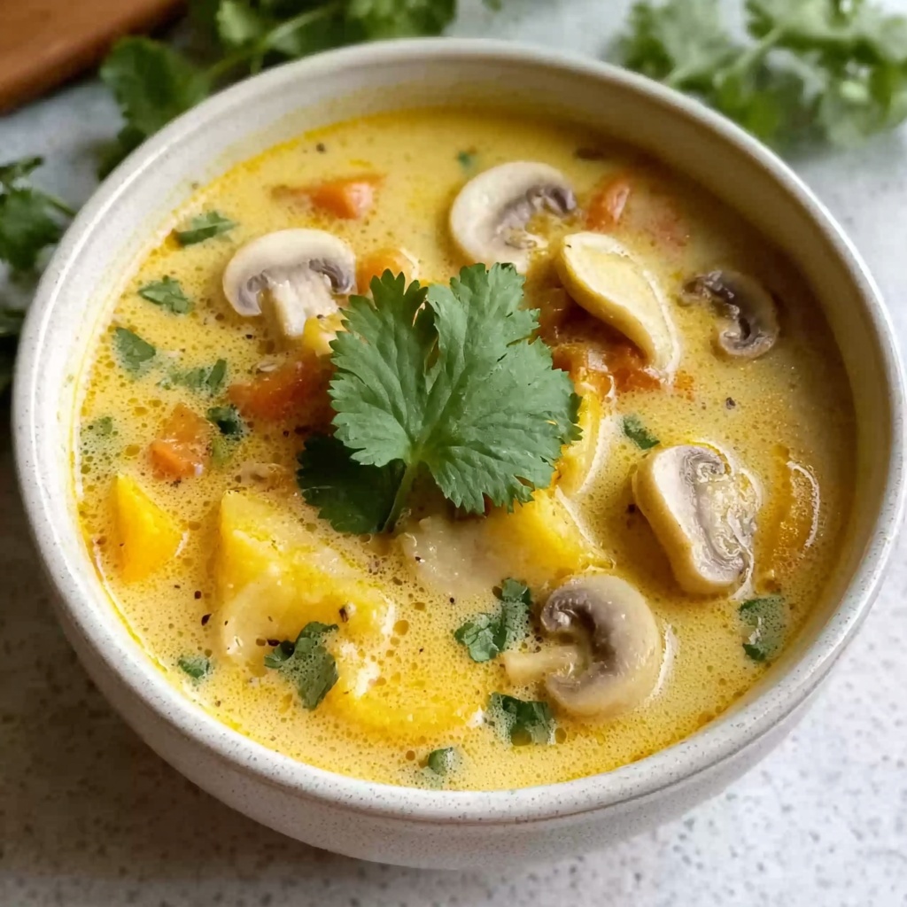 Creamy Chicken and Vegetable Protein Soup Recipe - Recipe Image