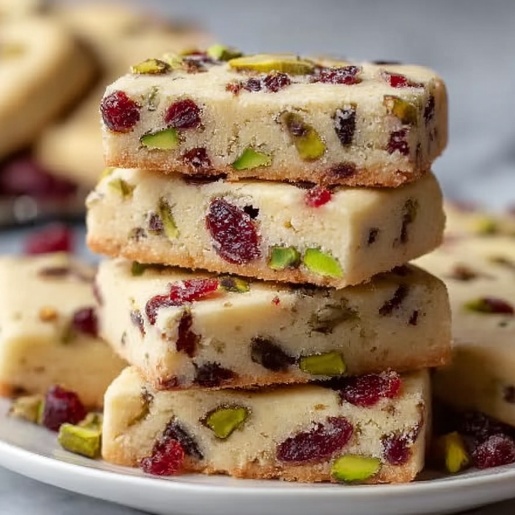 Cranberry Pistachio Shortbread Cookies: A Festive Delight for the Holidays Recipe - Recipe Image