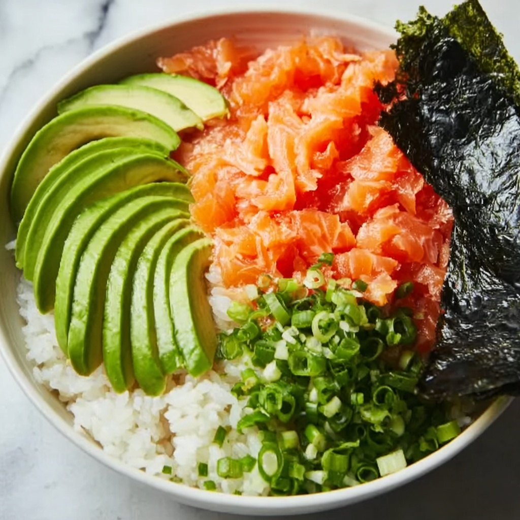 Easy Leftover Salmon Rice Bowl Recipe - Recipe Image