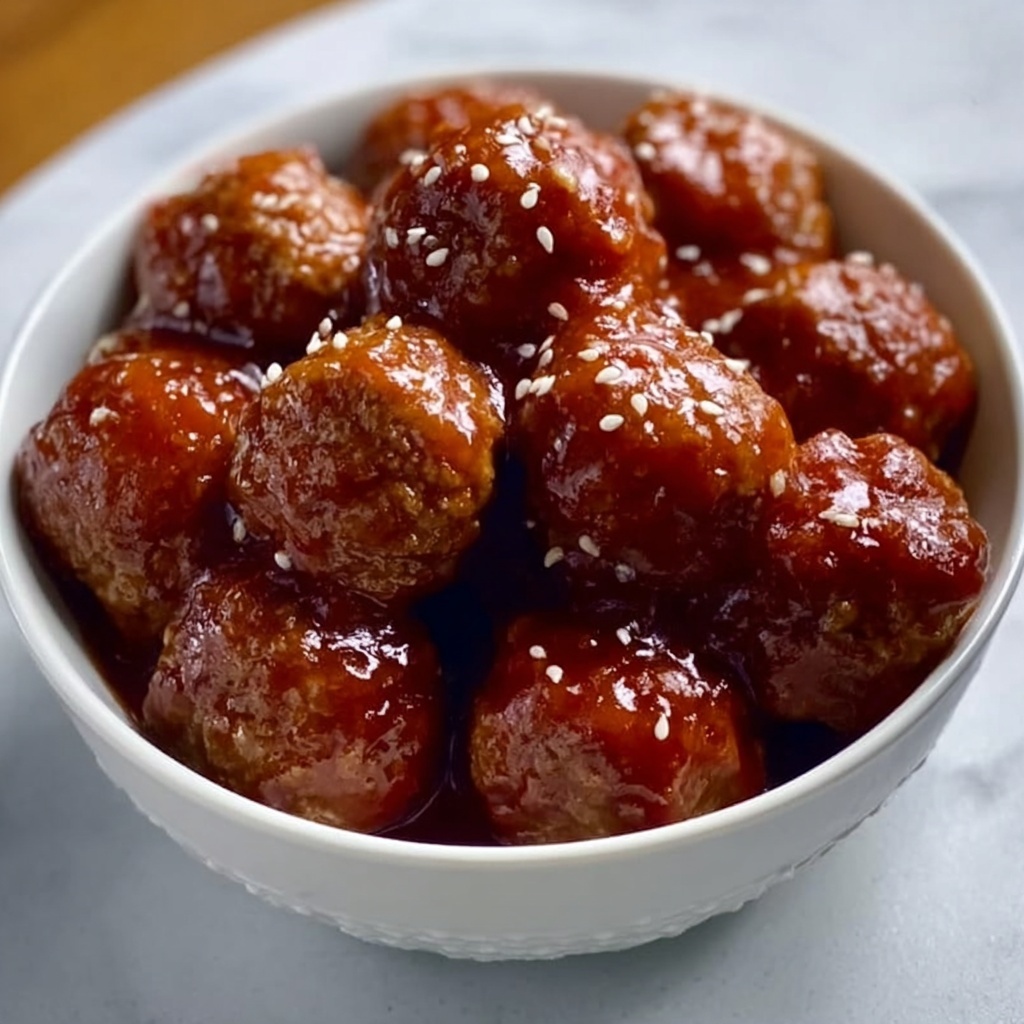 Easy Sweet and Sour Meatballs Recipe - Recipe Image