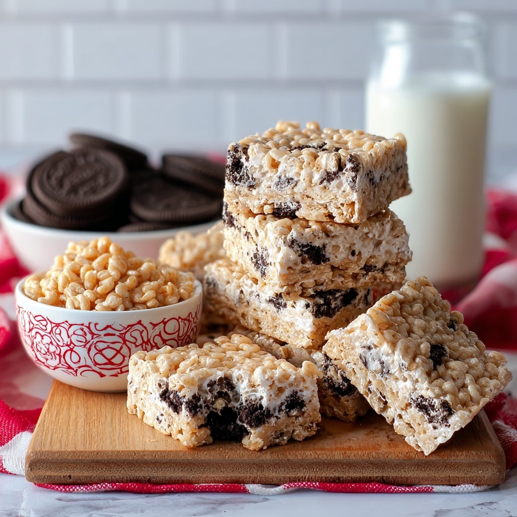 Oreo Rice Krispie Treats Recipe - Recipe Image