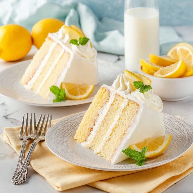 Homemade Lemon Cake with Lemon Curd and Fluffy Lemon Buttercream Recipe