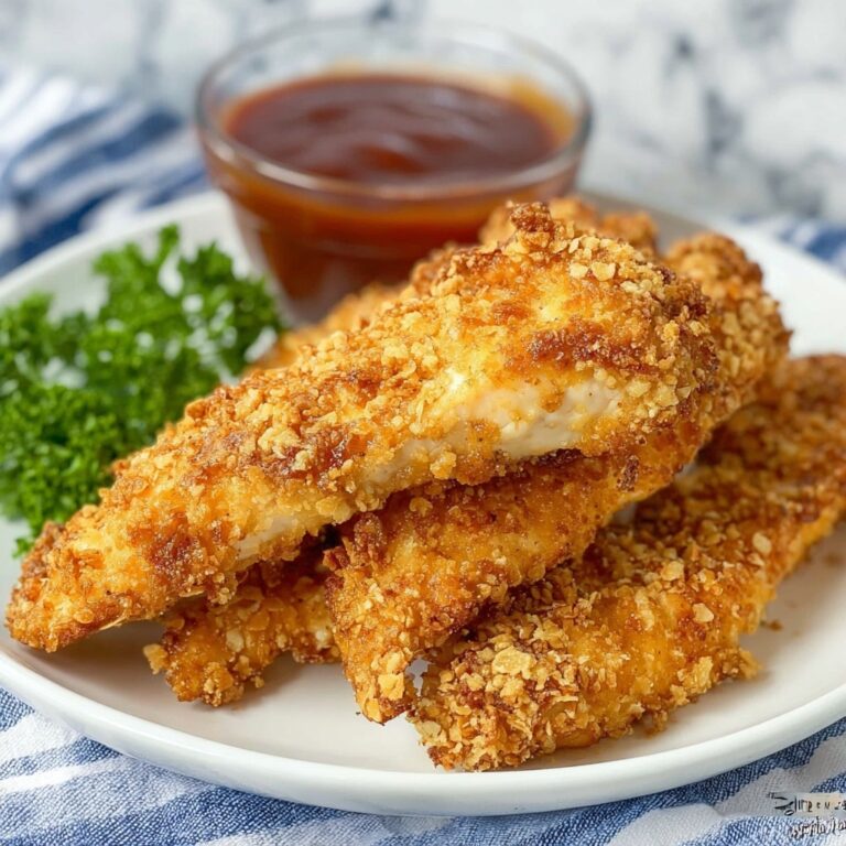 Air Fryer Pretzel Crusted Chicken Tenders Recipe