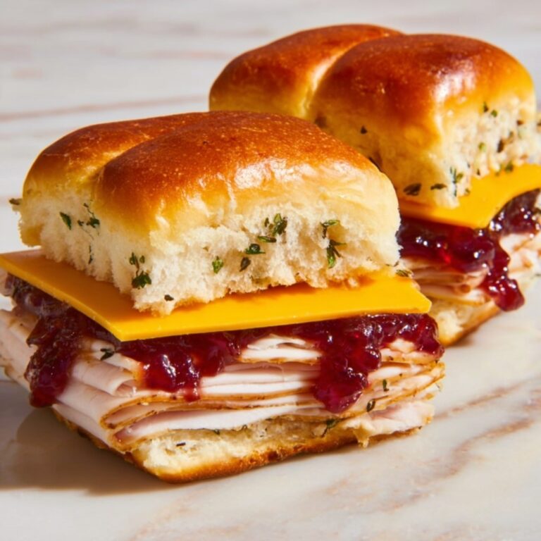 Cranberry Turkey Sliders Recipe