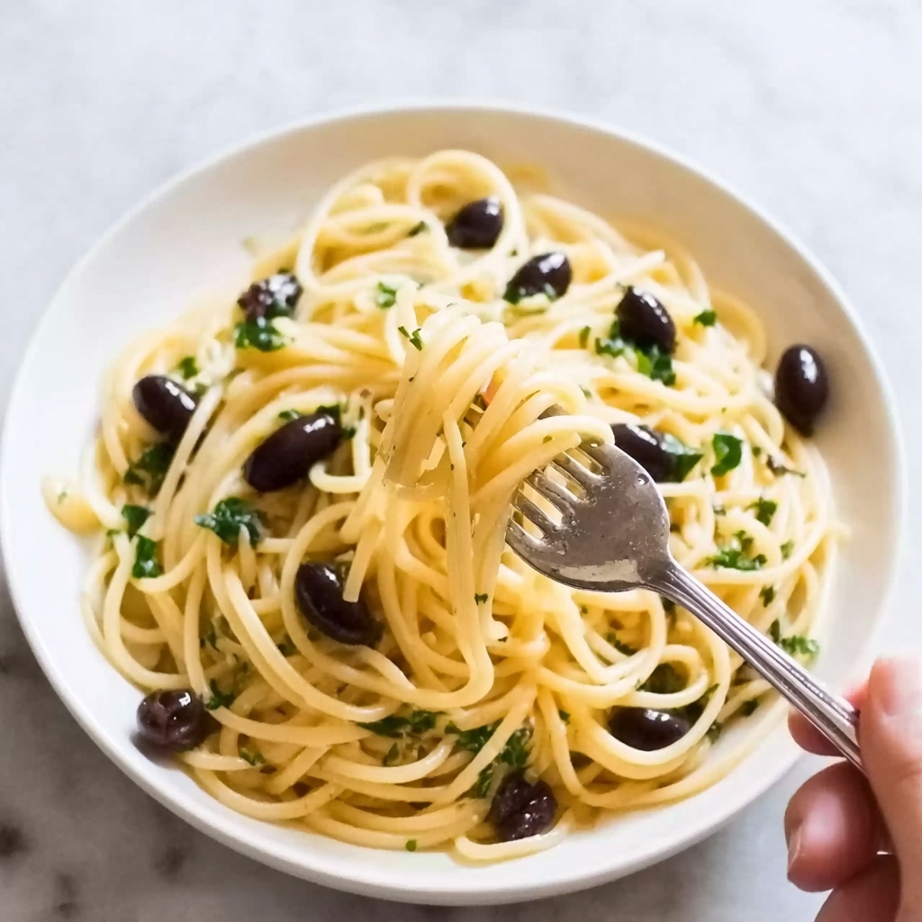 Pasta with Olives and Cherry Tomatoes Recipe - Recipe Image