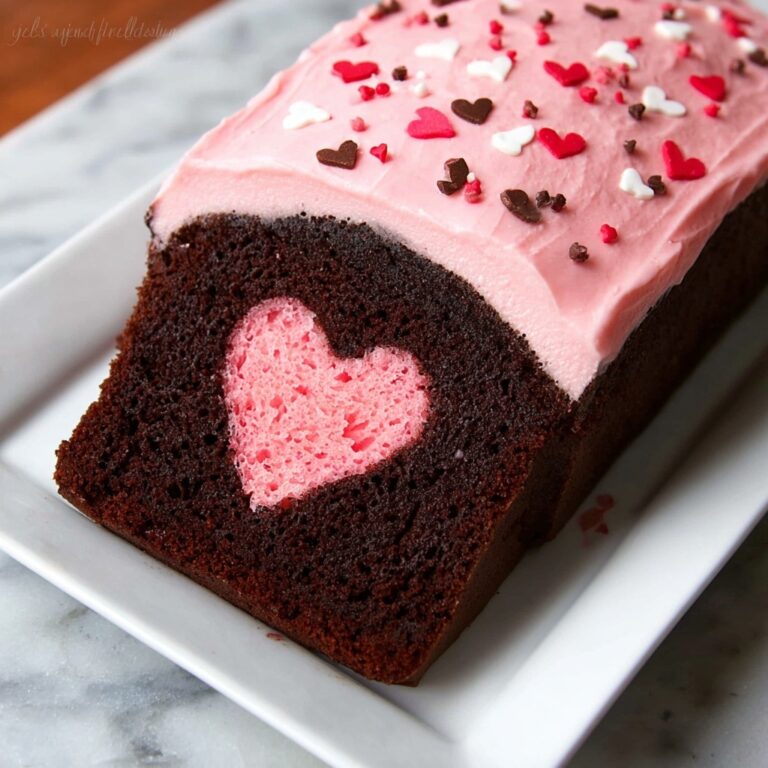 Chocolate Valentine Surprise Cake Recipe