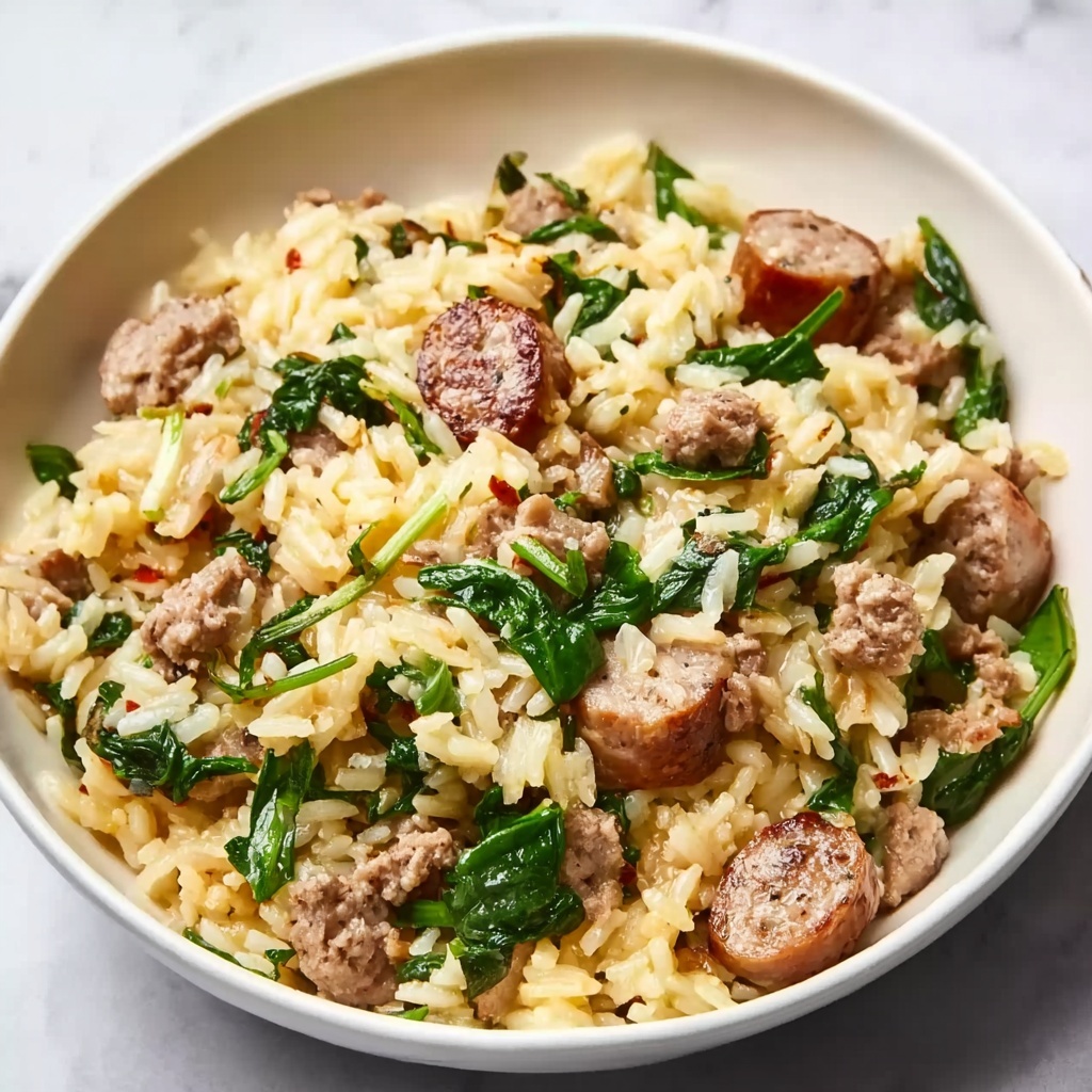 Italian Sausage Orzo Skillet Recipe - Recipe Image