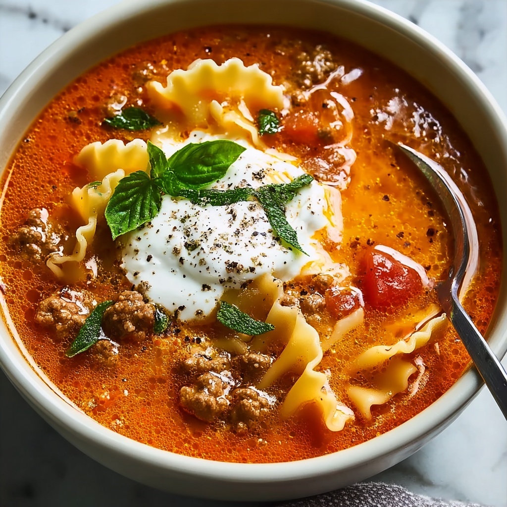 Delicious Easy Lasagna Soup Recipe - Recipe Image