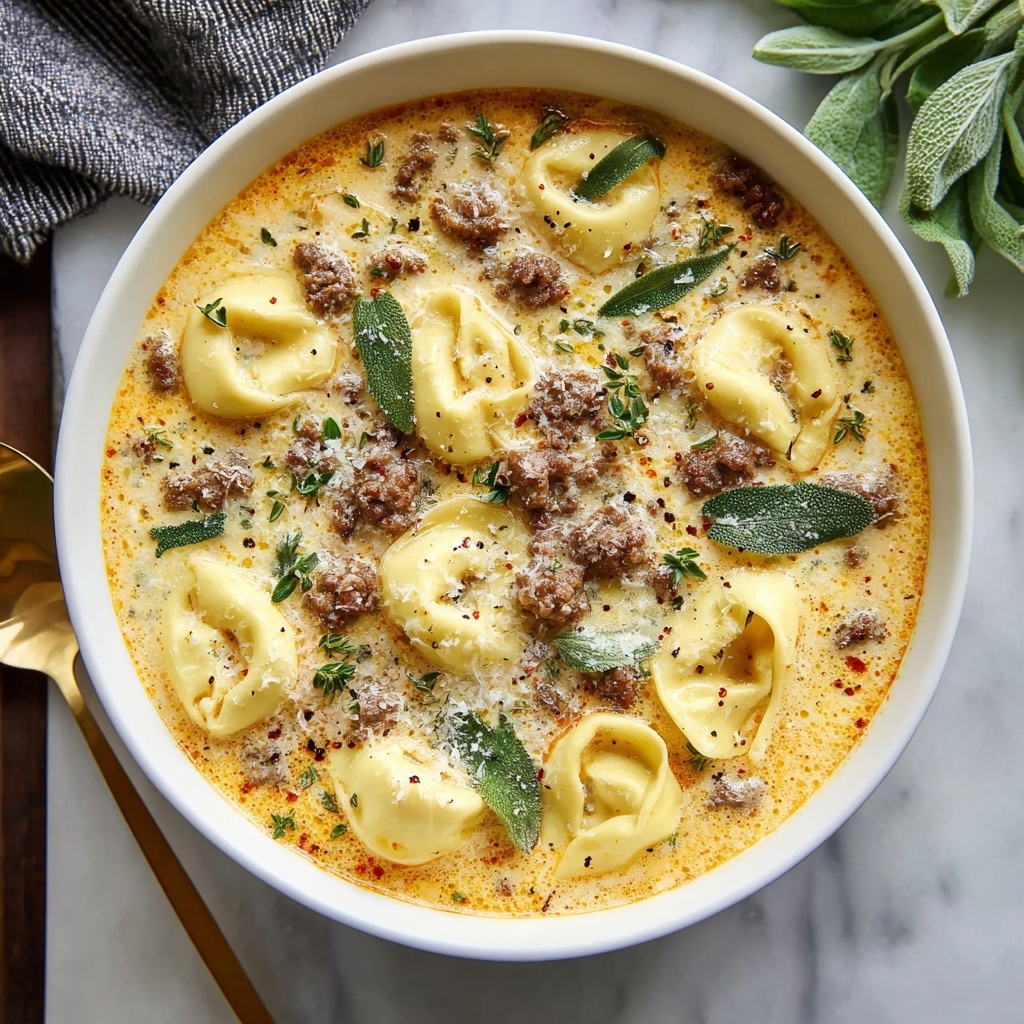Hearty Beef Tortellini Soup: Quick & Easy Weeknight Meal Recipe - Recipe Image