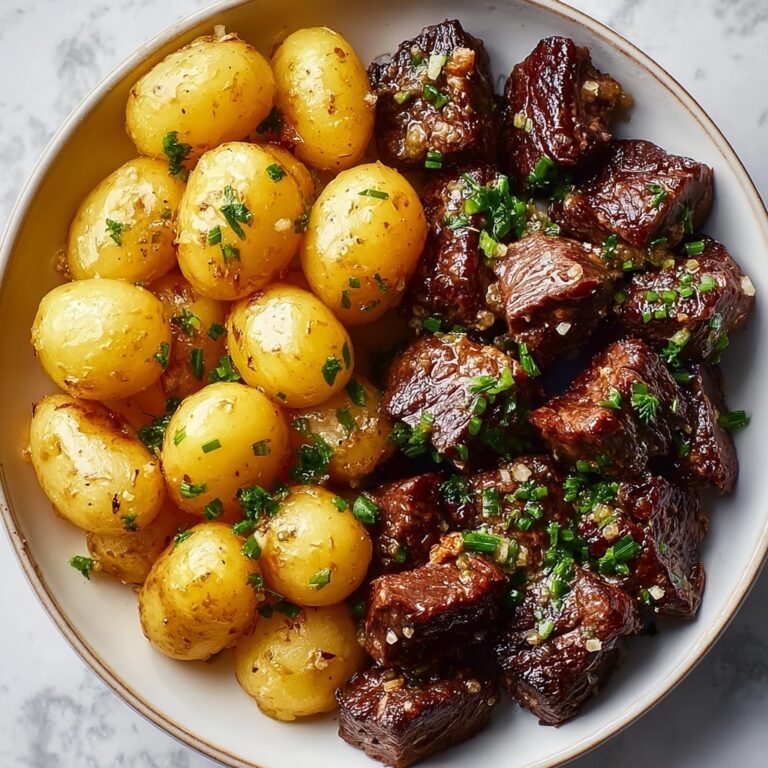 Garlic Butter Steak Bites & Potatoes Recipe