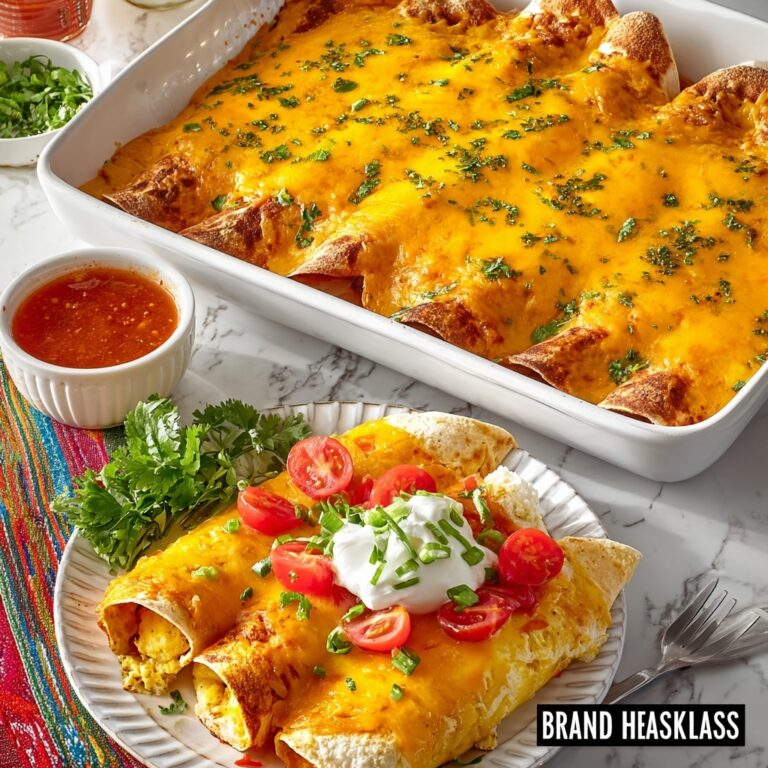 Quichiladas – Ham & Cheese Breakfast Enchiladas Recipe