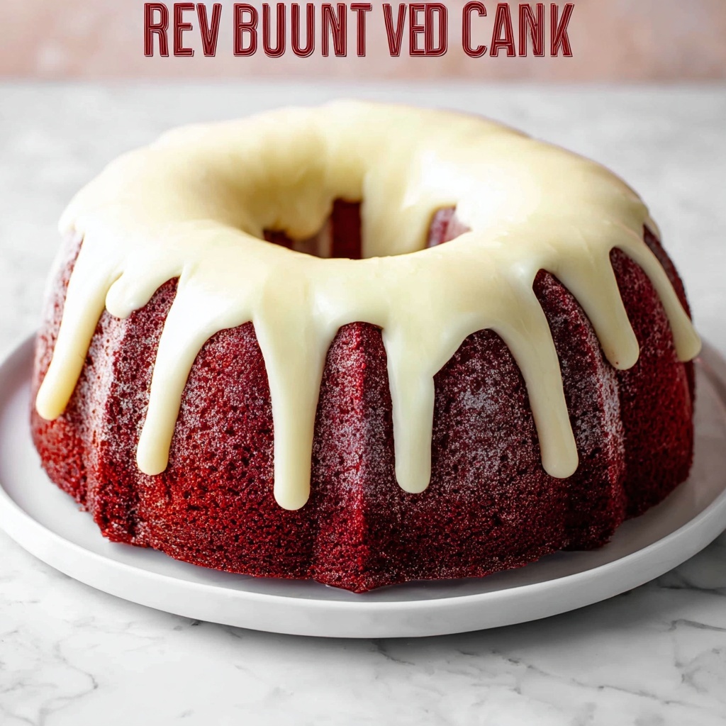 Red Velvet Bundt Cake with Cream Cheese Glaze Recipe - Recipe Image