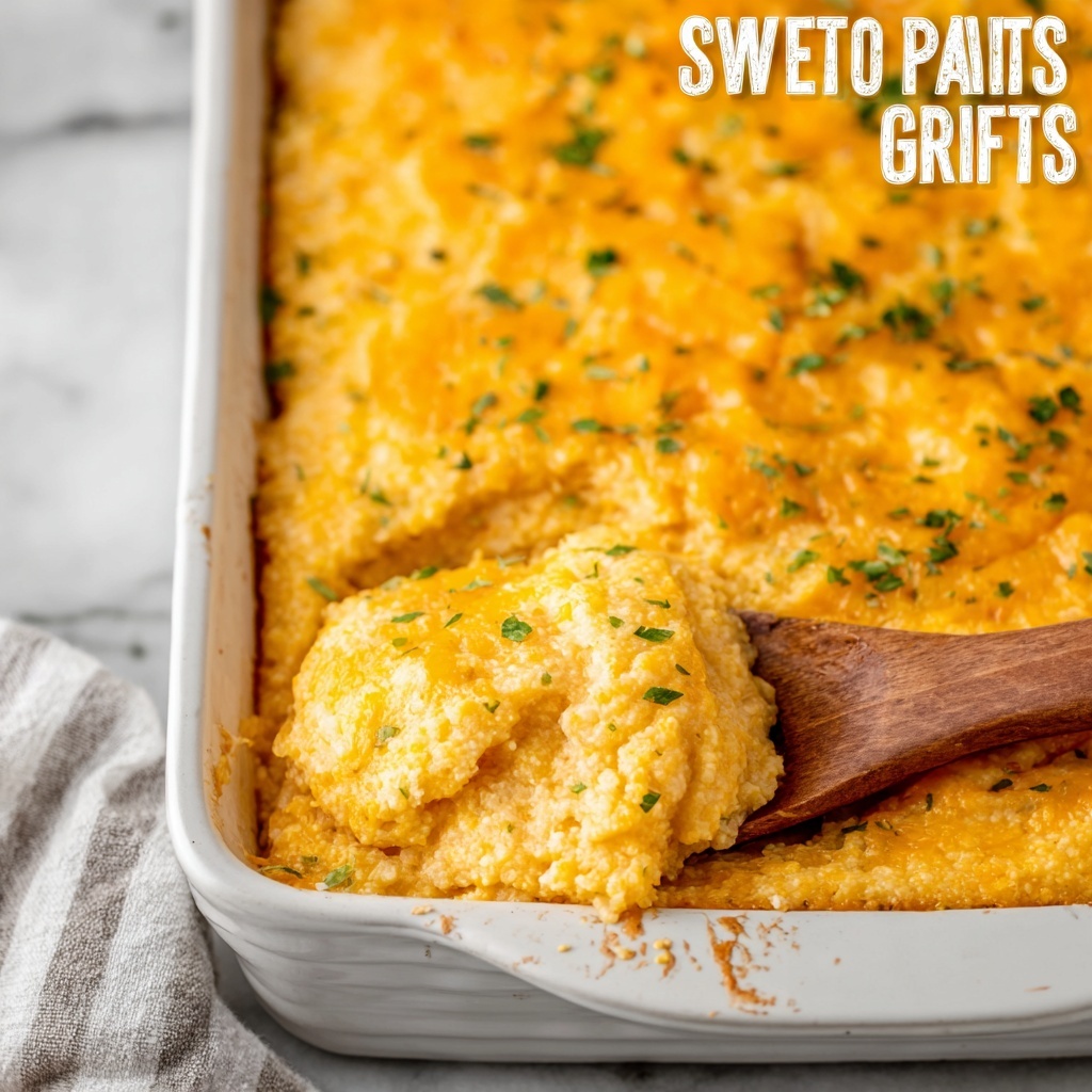 Baked Sweet Potato Grits with Gouda Recipe - Recipe Image