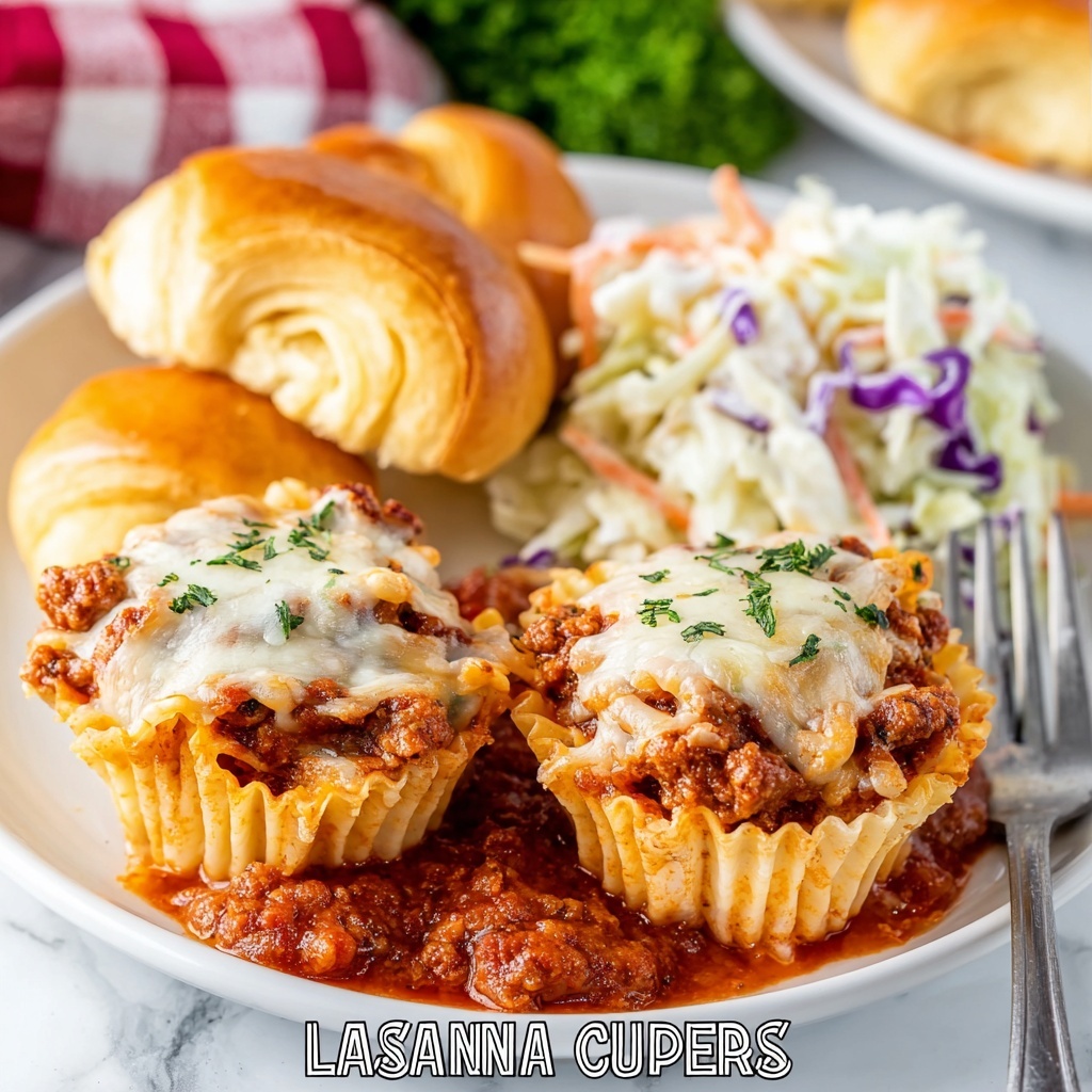 Lasagna Cupcake Muffins Recipe - Recipe Image