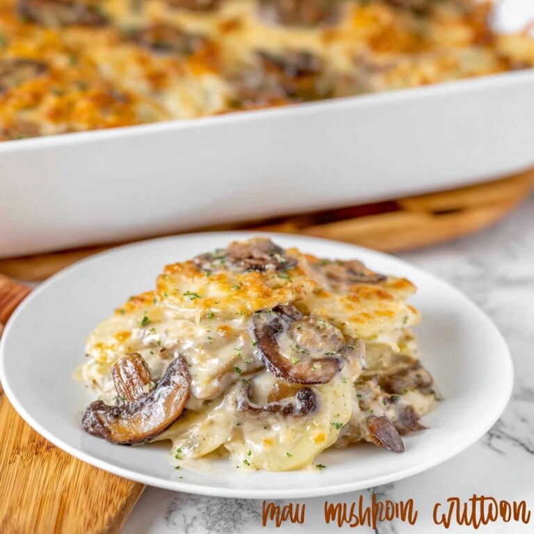 Mushroom Au Gratin Potatoes Recipe