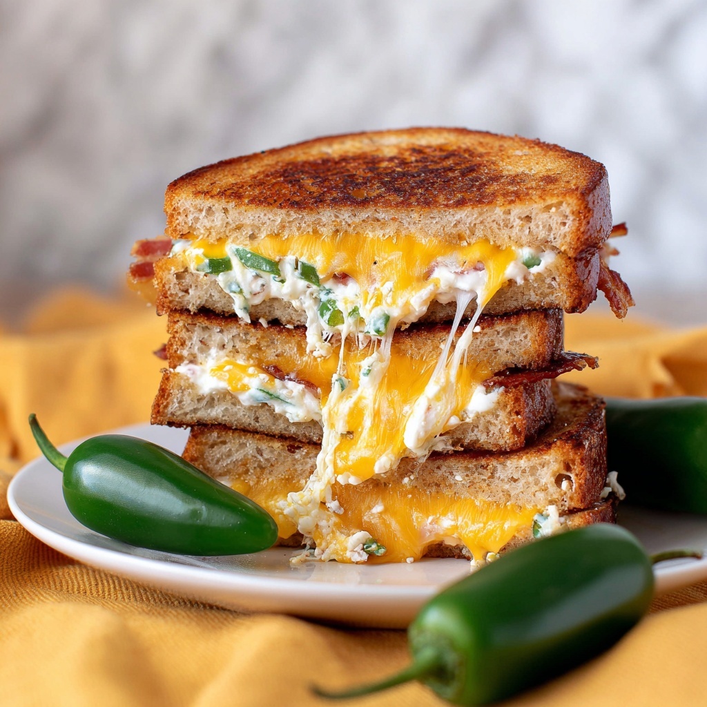 Jalapeno Popper Grilled Cheese Sandwiches Recipe - Recipe Image