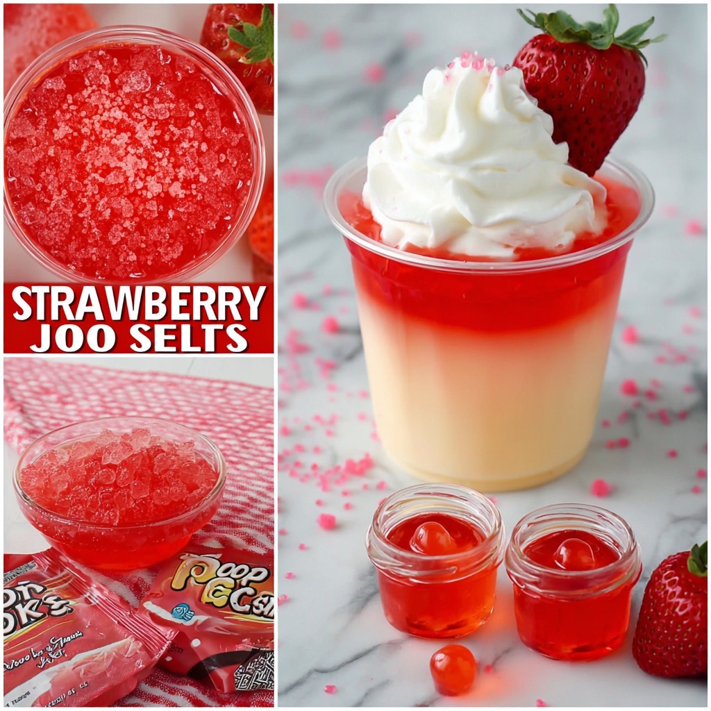 Strawberry Jello Shots - 3 Ways Recipe - Recipe Image