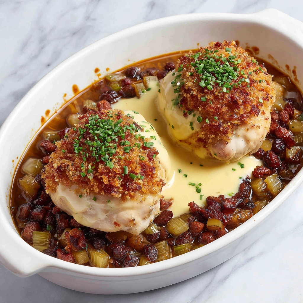 French Onion Stuffed Chicken Breast Recipe - Recipe Image