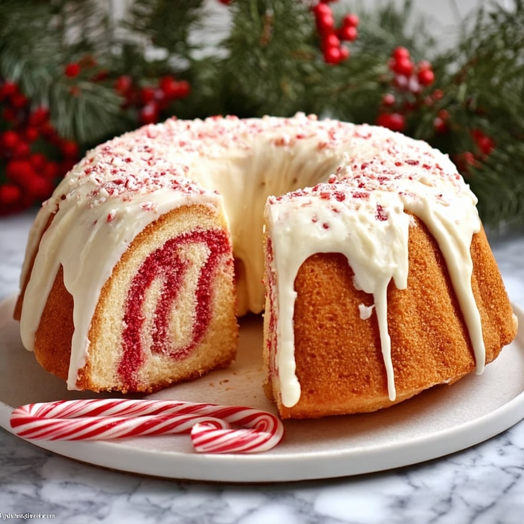 Christmas Peppermint Cake Recipe - Recipe Image