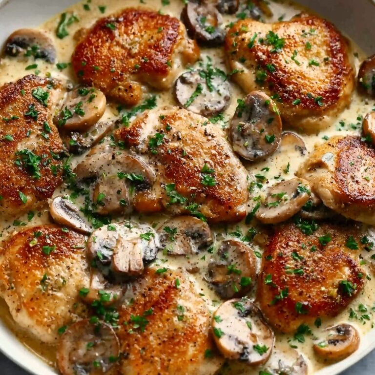 Creamy Mushroom Chicken Skillet Recipe