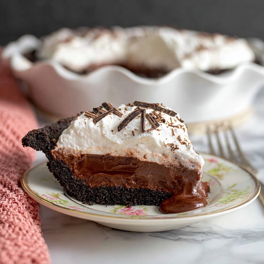 Chocolate Pudding Pie Recipe - Recipe Image