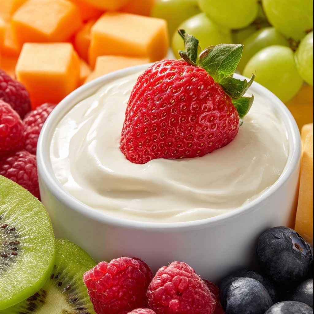 Cream Cheese and Marshmallow Creme Fruit Dip Recipe - Recipe Image