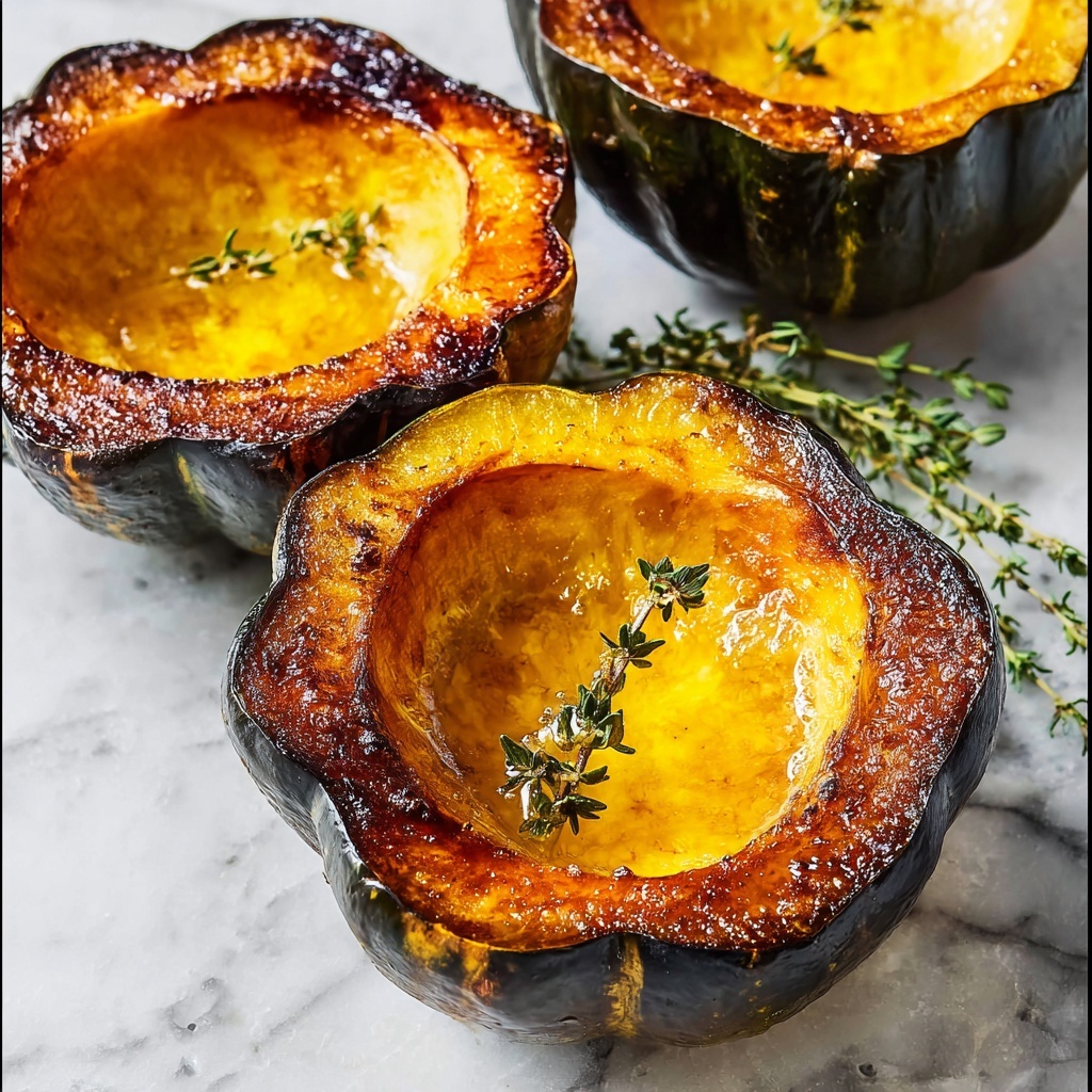 Maple Butter Roasted Acorn Squash Recipe - Recipe Image