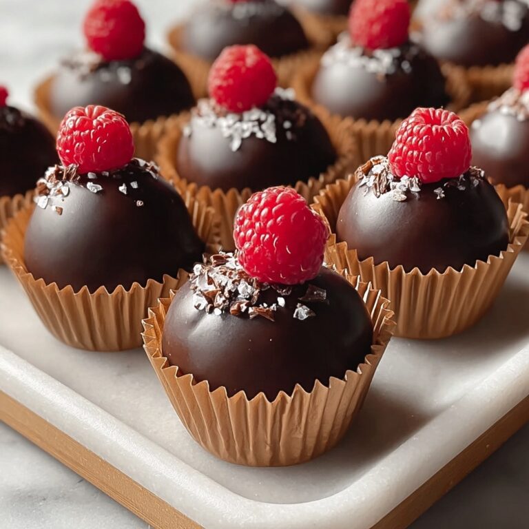 Indulgent Dark Chocolate Raspberry Truffles Recipe