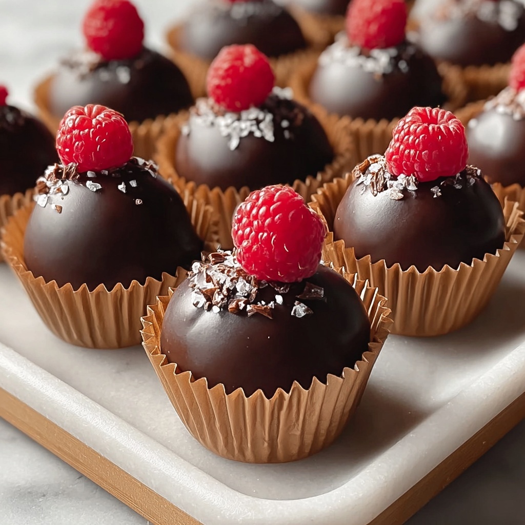 Indulgent Dark Chocolate Raspberry Truffles Recipe - Recipe Image
