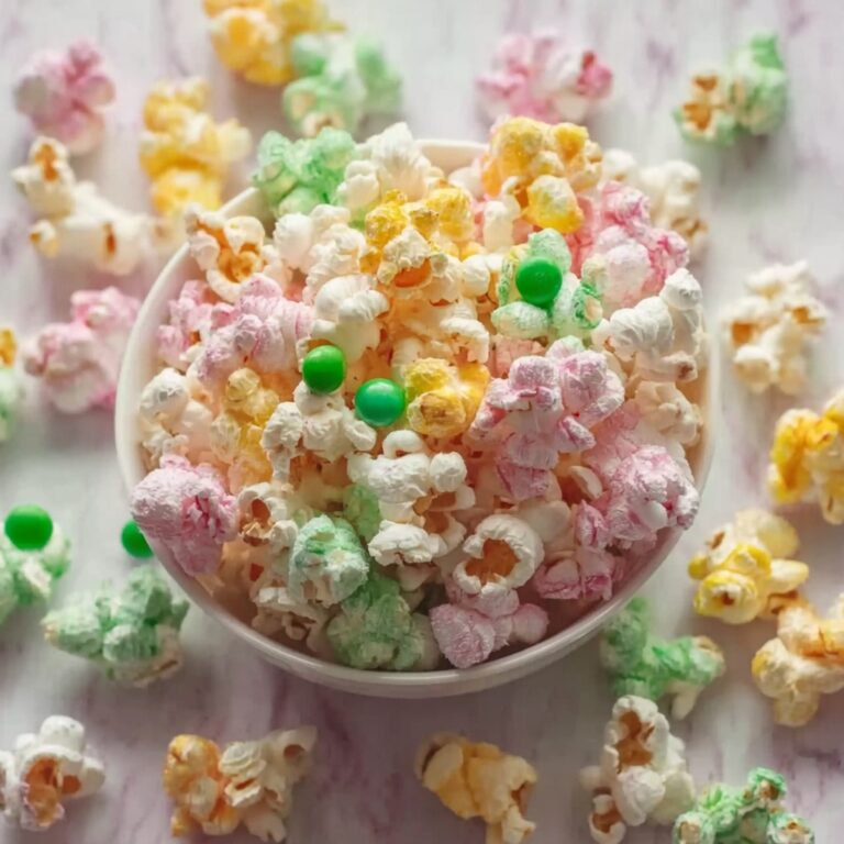 Minty Marshmallow Lucky Charms Popcorn Recipe