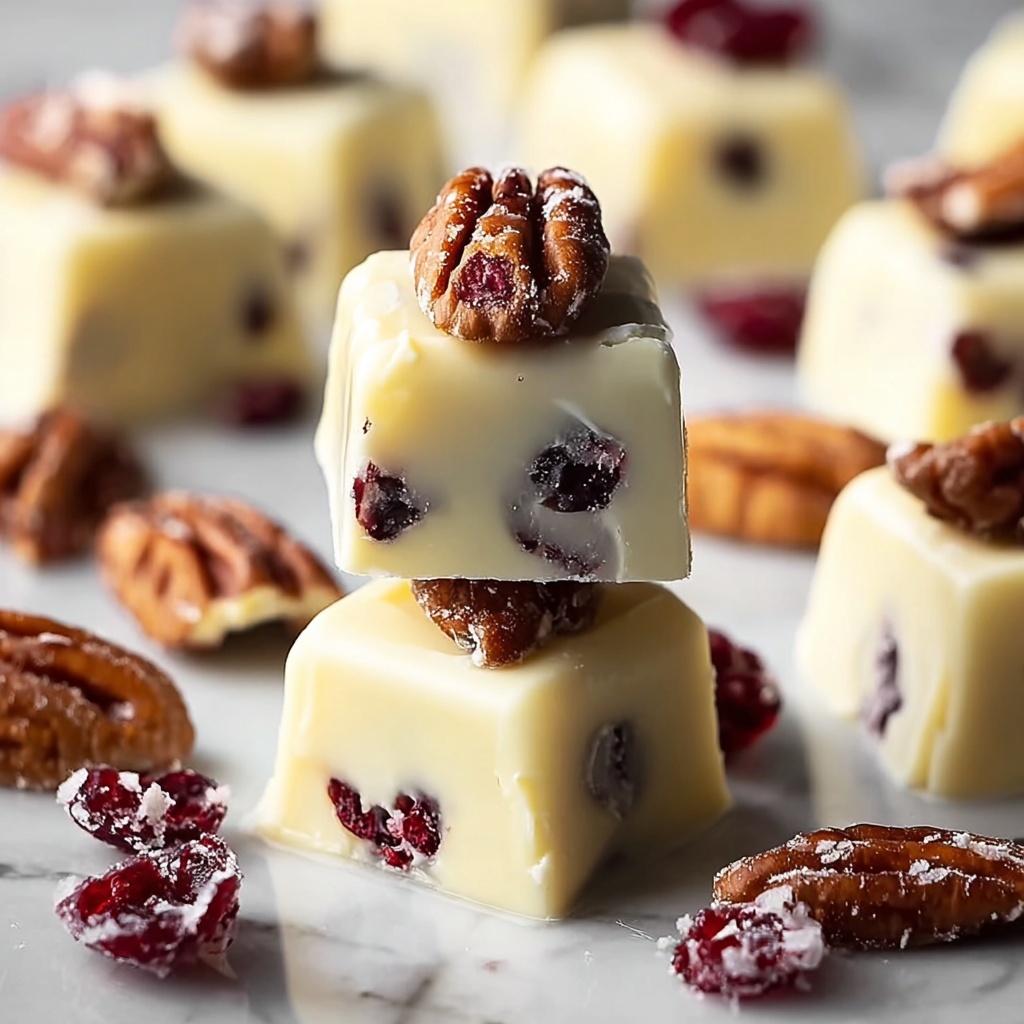 Decadent White Chocolate Cranberry Pecan Clusters Recipe - Recipe Image