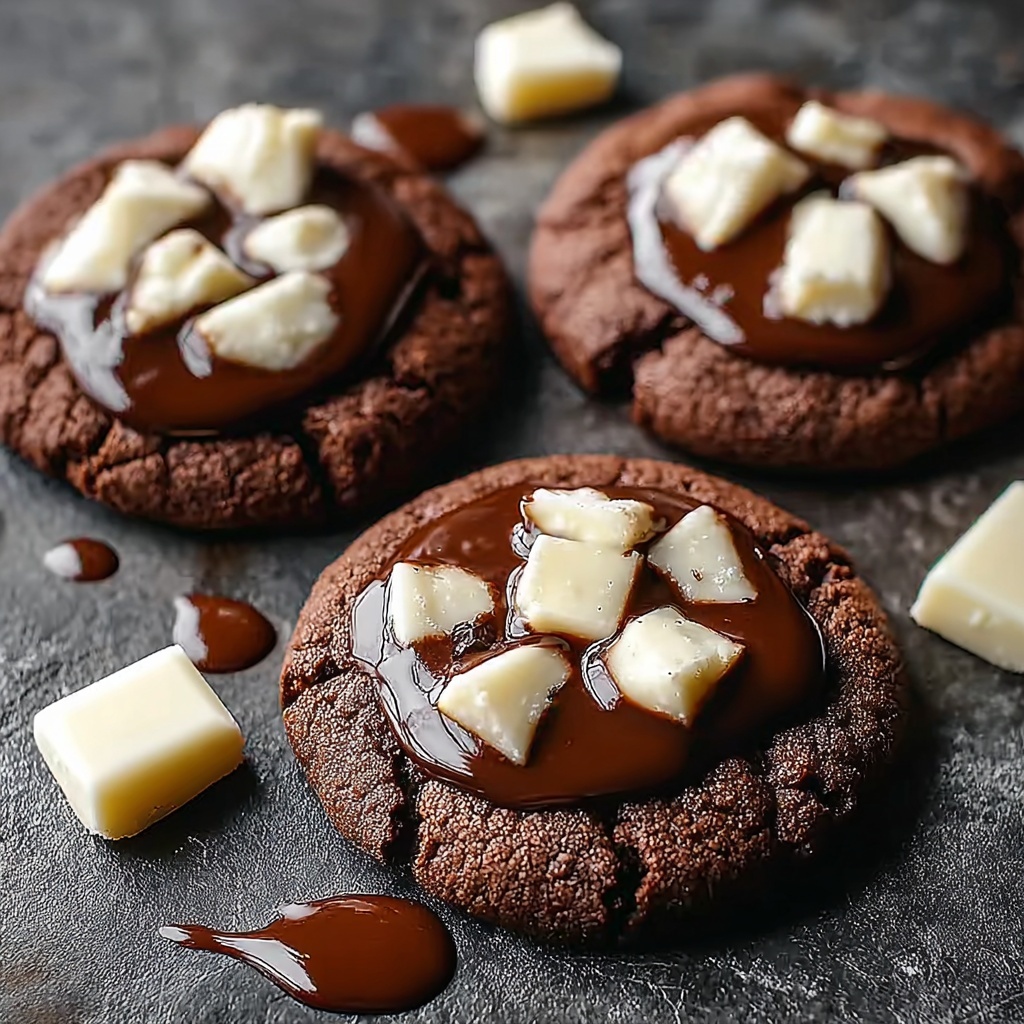 Gooey Chocolate Hot Cocoa Cookies for Cozy Cravings Recipe - Recipe Image