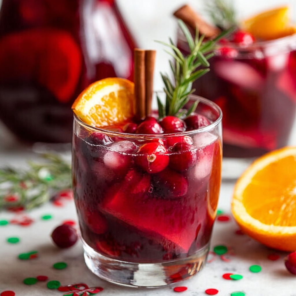 Festive Red Wine Sangria Recipe - Recipe Image