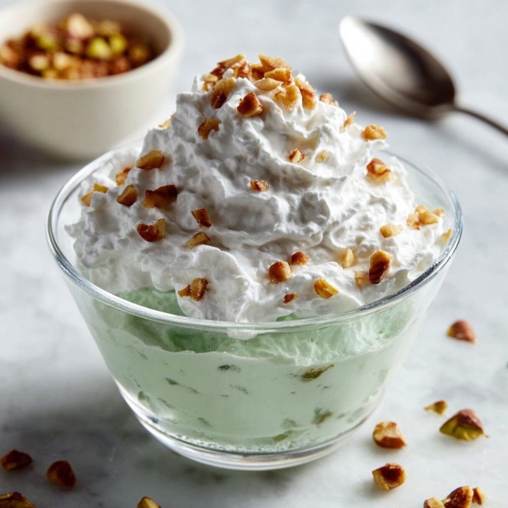 Pistachio Salad with Marshmallows and Pineapple Recipe - Recipe Image