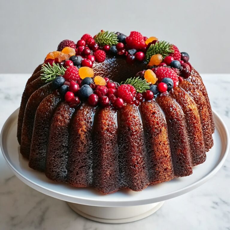 Festive and Wholesome: Healthy Christmas Fruit Bundt Cake Recipe