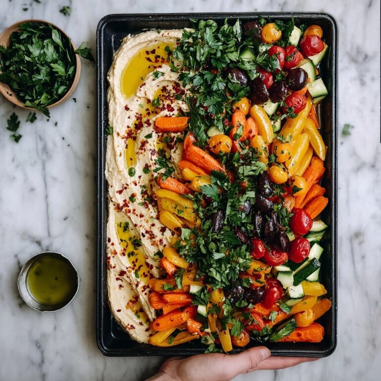 Roasted Vegetable Hummus Platter: A Colorful Feast for All Recipe