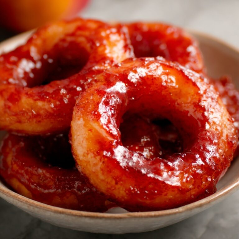 Old-Fashioned Red Cinnamon Apple Rings Recipe