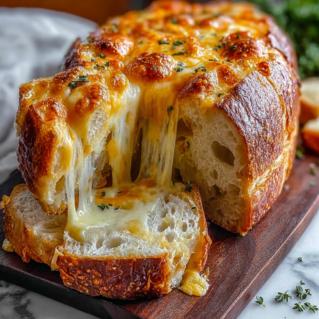 Irresistibly Cheesy Bread: Easy Quick Homemade Delight Recipe - Recipe Image