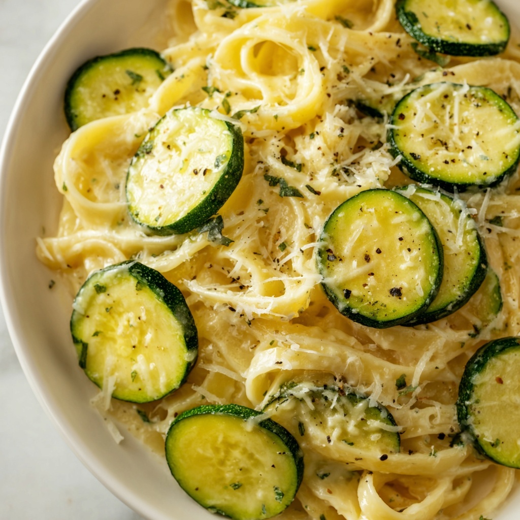 Creamy Courgette Pasta Recipe - Recipe Image