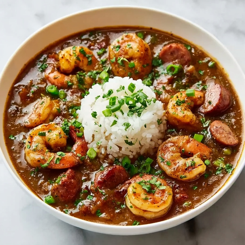 Hearty Cajun Chicken and Sausage Gumbo Recipe - Recipe Image